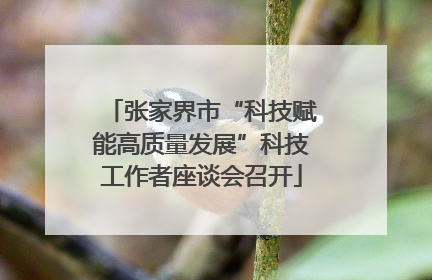 张家界市“科技赋能高质量发展”科技工作者座谈会召开