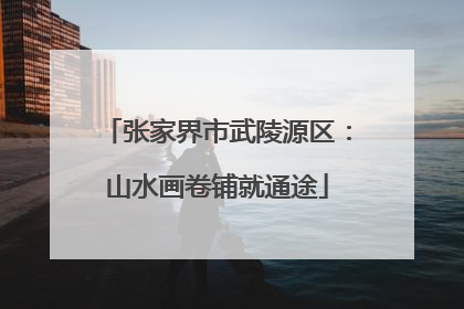 张家界市武陵源区：山水画卷铺就通途