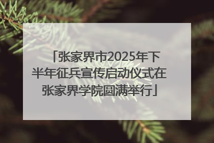 张家界市2025年下半年征兵宣传启动仪式在张家界学院圆满举行
