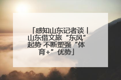 感知山东记者谈丨山东借文旅“东风”起势 不断塑强“体育+”优势