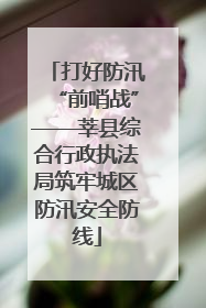 打好防汛“前哨战”——莘县综合行政执法局筑牢城区防汛安全防线