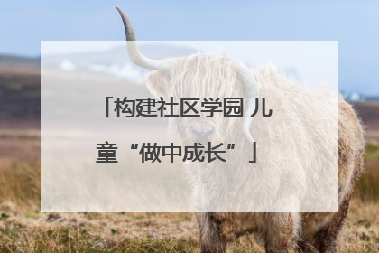 构建社区学园 儿童“做中成长”