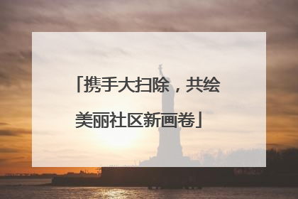 携手大扫除，共绘美丽社区新画卷