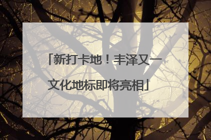 新打卡地！丰泽又一文化地标即将亮相