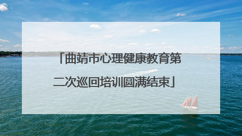 曲靖市心理健康教育第二次巡回培训圆满结束