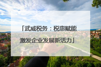 武威税务：税惠赋能 激发企业发展新活力