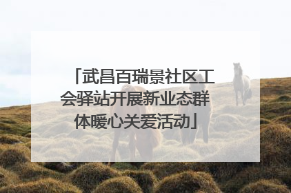 武昌百瑞景社区工会驿站开展新业态群体暖心关爱活动