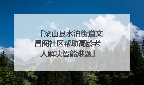 梁山县水泊街道文昌阁社区帮助高龄老人解决智能难题