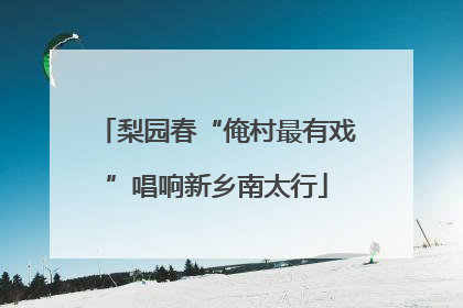 梨园春“俺村最有戏”唱响新乡南太行