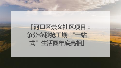 河口区崇文社区项目：争分夺秒抢工期 “一站式”生活圈年底亮相