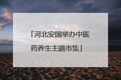 河北安国举办中医药养生主题市集