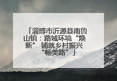淄博市沂源县南鲁山镇：路域环境“焕新” 铺就乡村振兴“畅美路”