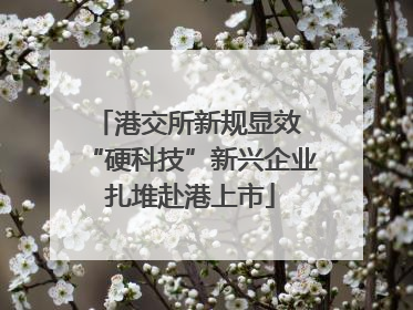 港交所新规显效 “硬科技”新兴企业扎堆赴港上市