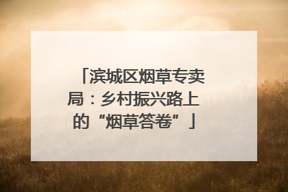 滨城区烟草专卖局：乡村振兴路上的“烟草答卷”