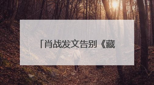 肖战发文告别《藏海传》：真心地为你开心，有这么多人懂你，导演回应“是否有第二季”