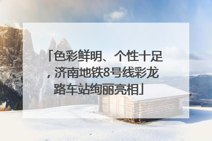 色彩鲜明、个性十足，济南地铁8号线彩龙路车站绚丽亮相