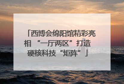 西博会绵阳馆精彩亮相 “一厅两区”打造硬核科技“矩阵”