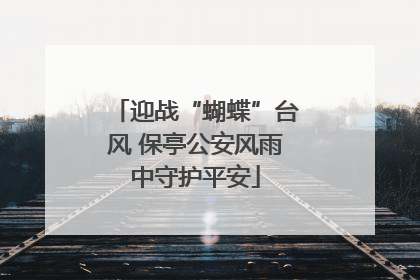 迎战“蝴蝶”台风 保亭公安风雨中守护平安