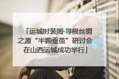 运城时装周·寻根丝绸之源“半颗蚕茧”研讨会在山西运城成功举行