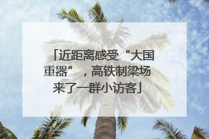 近距离感受“大国重器”，高铁制梁场来了一群小访客