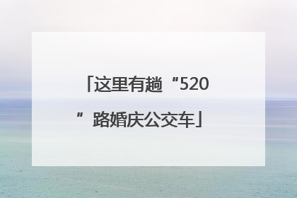 这里有趟“520”路婚庆公交车
