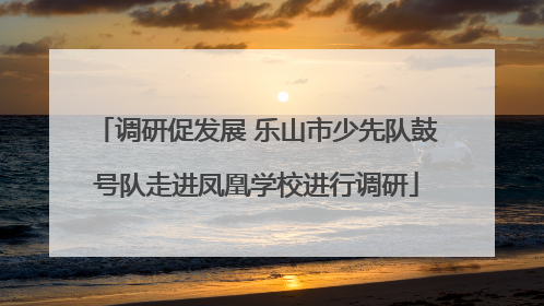 调研促发展 乐山市少先队鼓号队走进凤凰学校进行调研