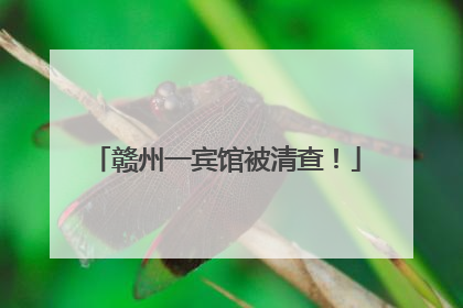 赣州一宾馆被清查！