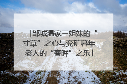 邹城温家三姐妹的“寸草”之心与兖矿暮年老人的“春晖”之乐