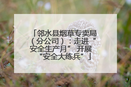 邻水县烟草专卖局（分公司）：走进“安全生产月” 开展“安全大练兵”