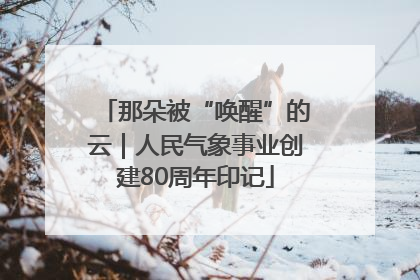 那朵被“唤醒”的云｜人民气象事业创建80周年印记
