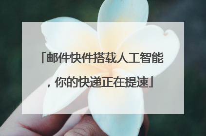 邮件快件搭载人工智能，你的快递正在提速
