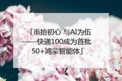 重拾初心 与AI为伍——快递100成为首批50+鸿蒙智能体