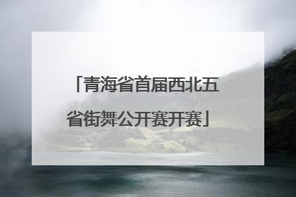 青海省首届西北五省街舞公开赛开赛