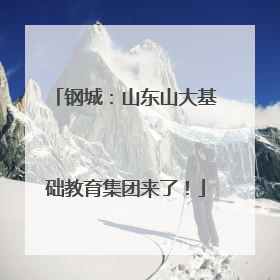 钢城：山东山大基础教育集团来了！