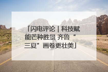 闪电评论｜科技赋能芒种胜景 齐鲁“三夏”画卷更壮美