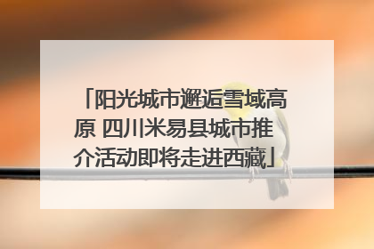 阳光城市邂逅雪域高原 四川米易县城市推介活动即将走进西藏