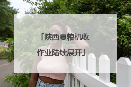 陕西夏粮机收作业陆续展开