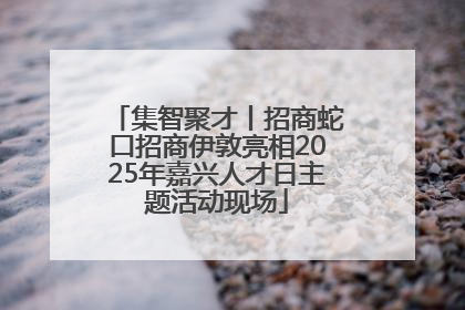 集智聚才丨招商蛇口招商伊敦亮相2025年嘉兴人才日主题活动现场