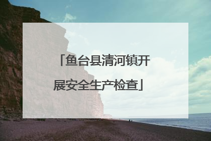 鱼台县清河镇开展安全生产检查
