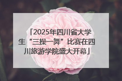 2025年四川省大学生“三操一舞”比赛在四川旅游学院盛大开幕