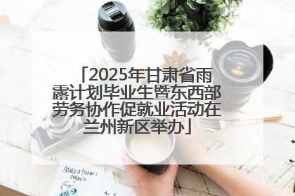 2025年甘肃省雨露计划毕业生暨东西部劳务协作促就业活动在兰州新区举办