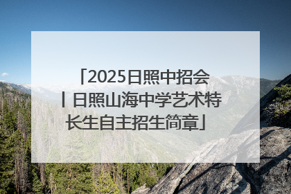 2025日照中招会丨日照山海中学艺术特长生自主招生简章