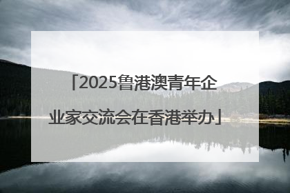 2025鲁港澳青年企业家交流会在香港举办