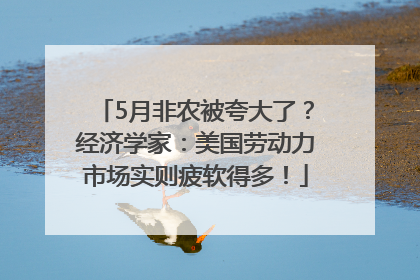 5月非农被夸大了？经济学家：美国劳动力市场实则疲软得多！