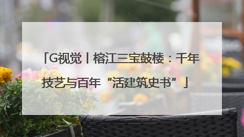 G视觉丨榕江三宝鼓楼：千年技艺与百年“活建筑史书”